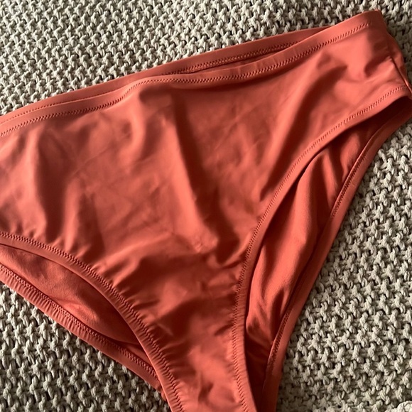Kona Sol Women's Plus Size Bikini Bottom Rust Solid bottoms Sz 16W 18W NWOT - Picture 5 of 10